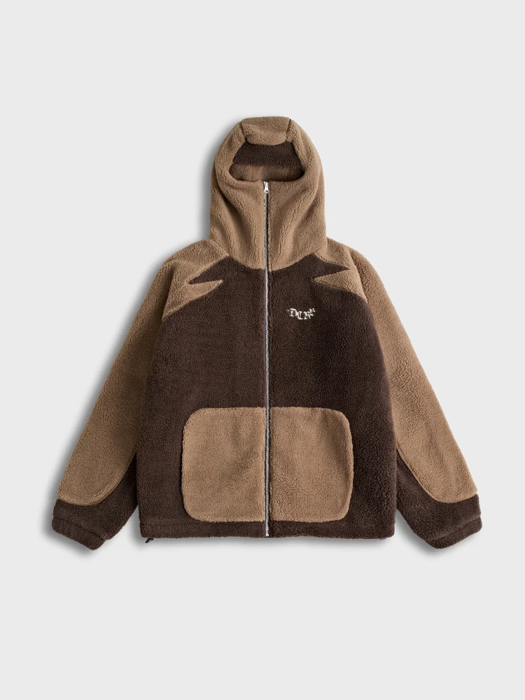 DCRB - Wolf Grey & White Sherpa Ninja Fleece - Image 18