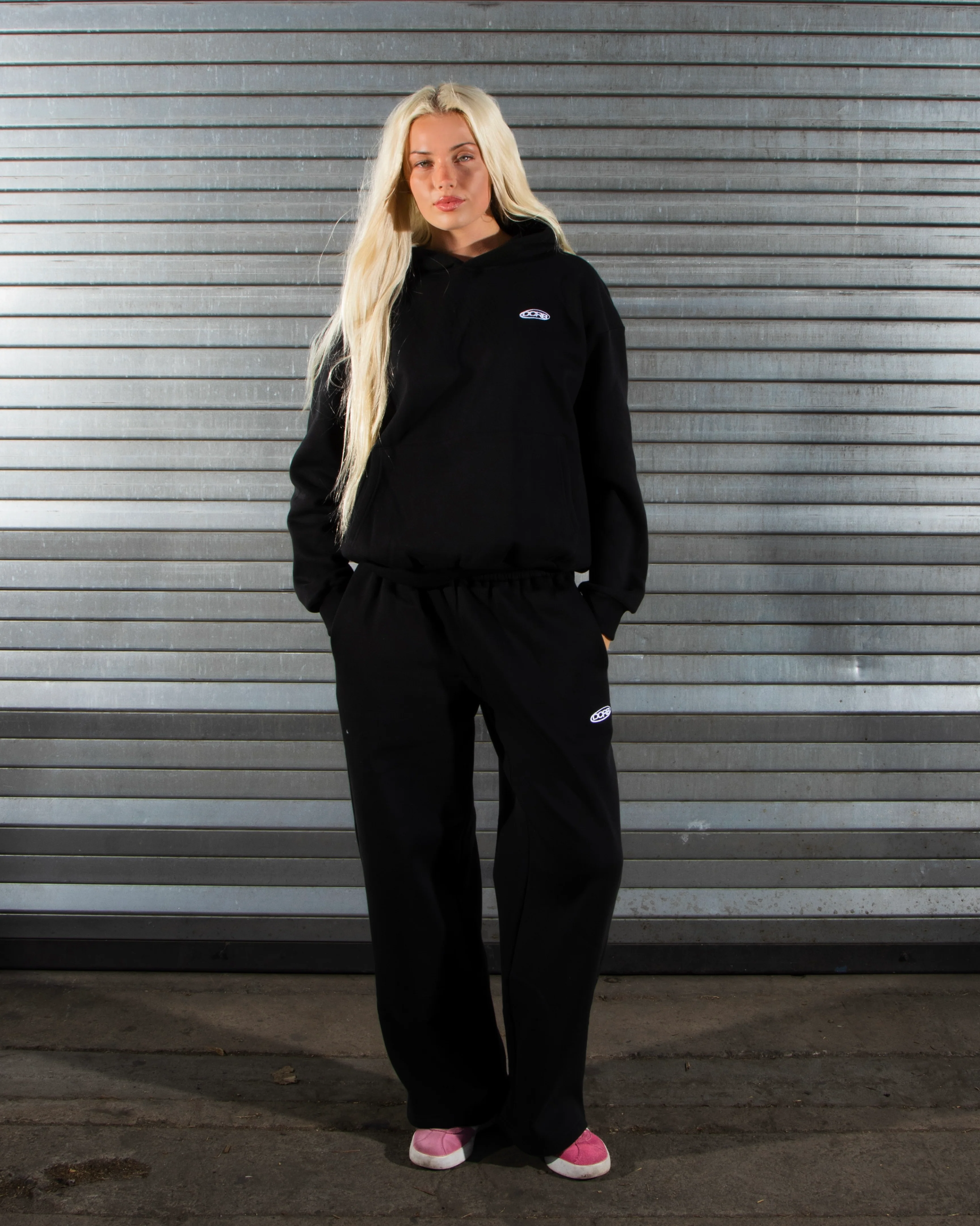 DCRB Tracksuit Open Leg Jogger - Black - Image 6